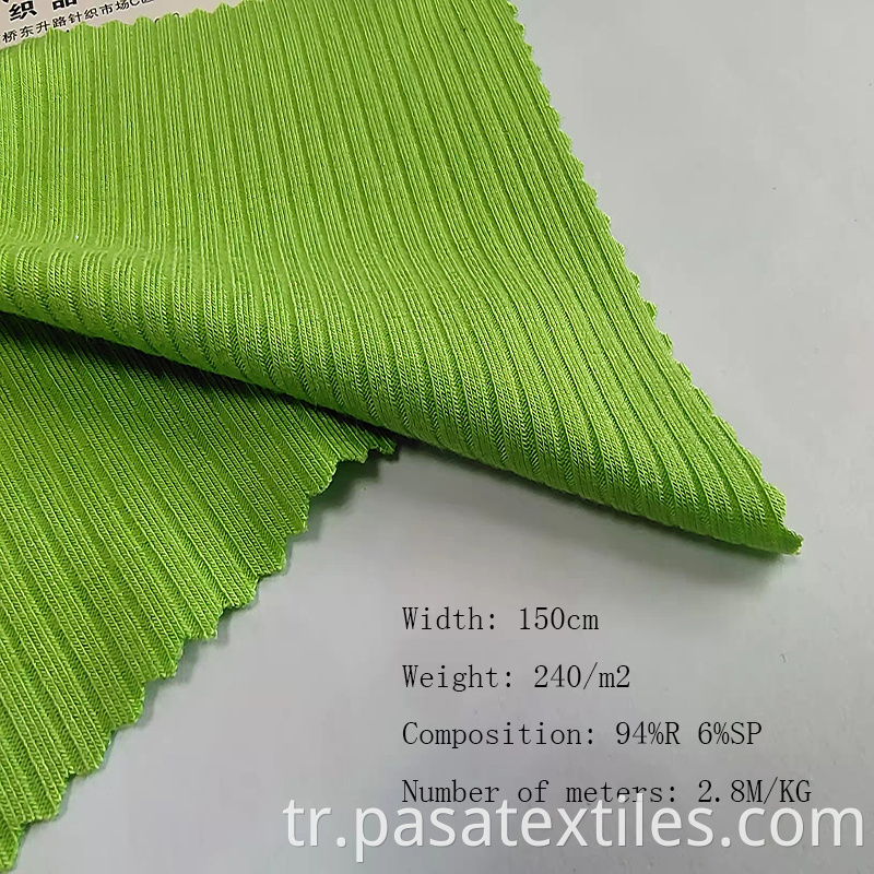 knitted ribbed fabrics